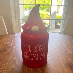 You Don't Gnome Me Rae Dunn Cookie Jar